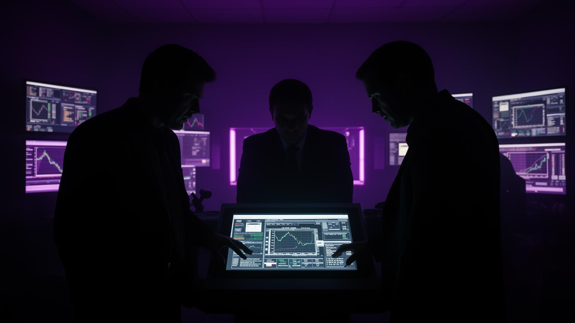 Elliptic Enterprises partners reviewing a forensic terminal
